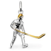 Colgante Plata Bicolor Hockey sobre hielo-113636
