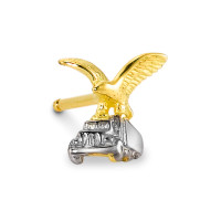 Pendientes 1ud 750/oro amarillo de 18 quilates Águila-188300