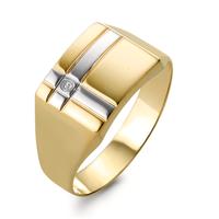 Anillo de dedo Oro amarillo de 375/9K Diamante 0.005 ct, w-si