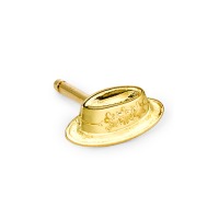Pendientes 1ud 750/oro amarillo de 18 quilates sombrero de tirolesa-503570