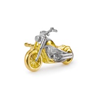 Pendientes 1ud 750/oro amarillo de 18 quilates Motocicleta