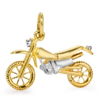 Colgante 750/oro amarillo de 18 quilates Bicolor Motocicleta-529841
