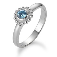 Anillo de dedo Plata Cristal Azul claro-531291