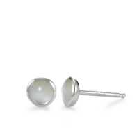 Pendientes Plata Madre perla Ø6 mm-538774