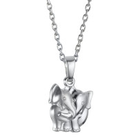 Collar con colgante Plata Rodio plateado Elefante 36-38 cm-572735