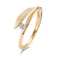 Anillo de dedo 750/oro amarillo de 18 quilates Diamante 0.07 ct, [Brillant], w-si-594945