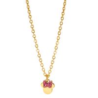 Collar Acero inoxidable Cristal rosa Amarillo Recubierto de IP 35-40 cm-604981