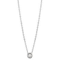 Collar 750/oro blanco de 18 quilates Diamante 0.05 ct, w-si 40-42 cm-605634