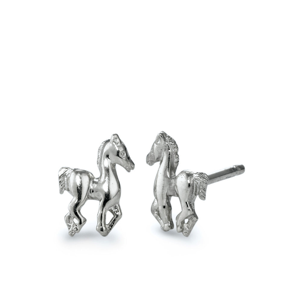 Pendientes Plata Plateado Caballo