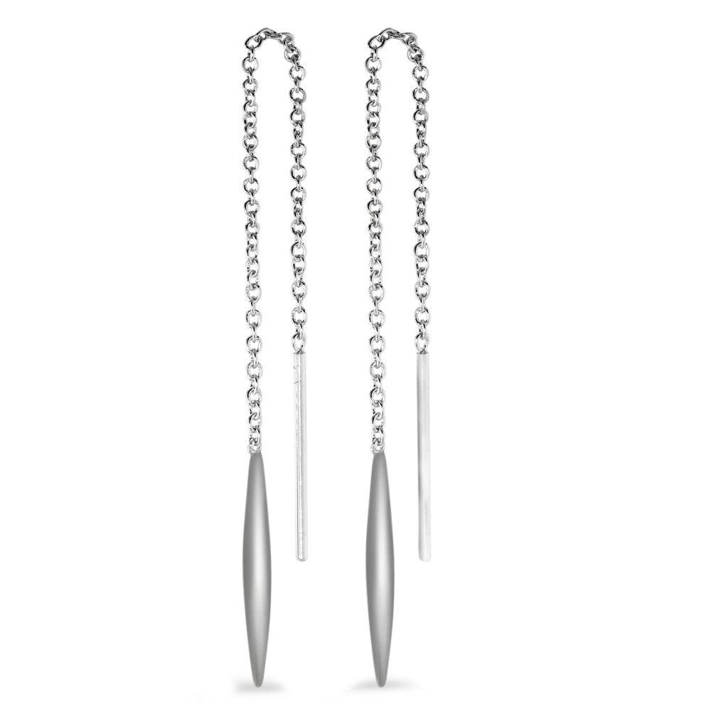 Aretes Plata Rodio plateado