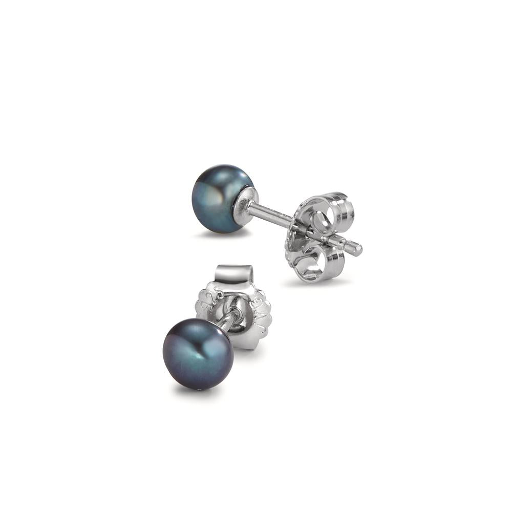 Pendientes Plata Rodio plateado Perla cultivada de agua dulce