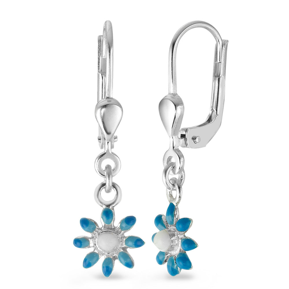 Pendientes Plata Flor