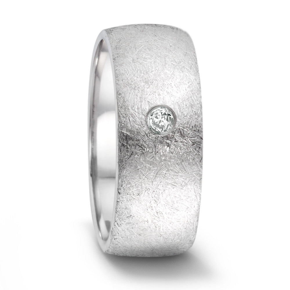 Anillo de pareja Acero inoxidable Diamante 0.06 ct, tw-si