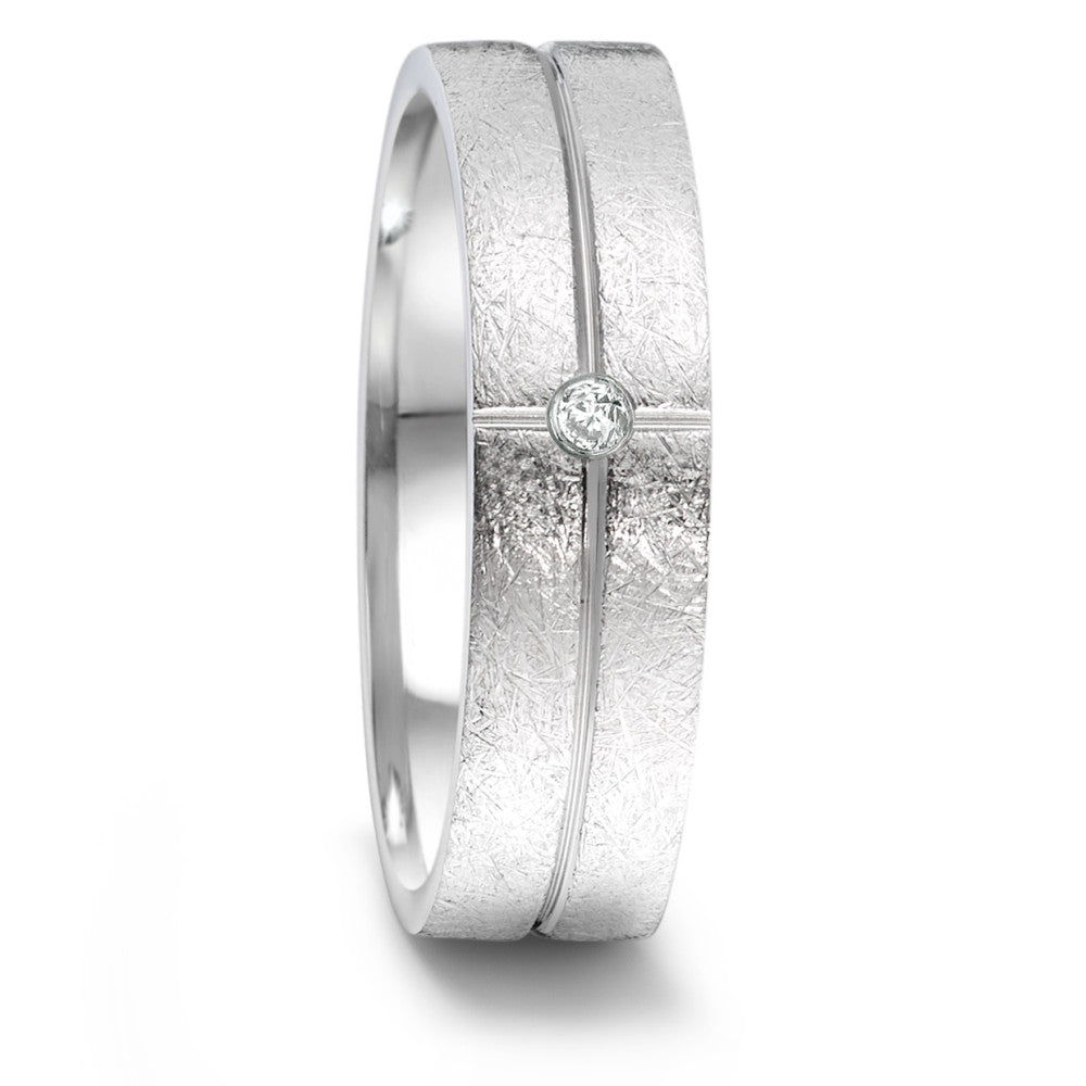 Anillo de pareja Acero inoxidable Diamante 0.02 ct, tw-si