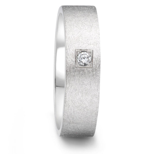 Anillo de pareja Acero inoxidable Diamante 0.06 ct, tw-si