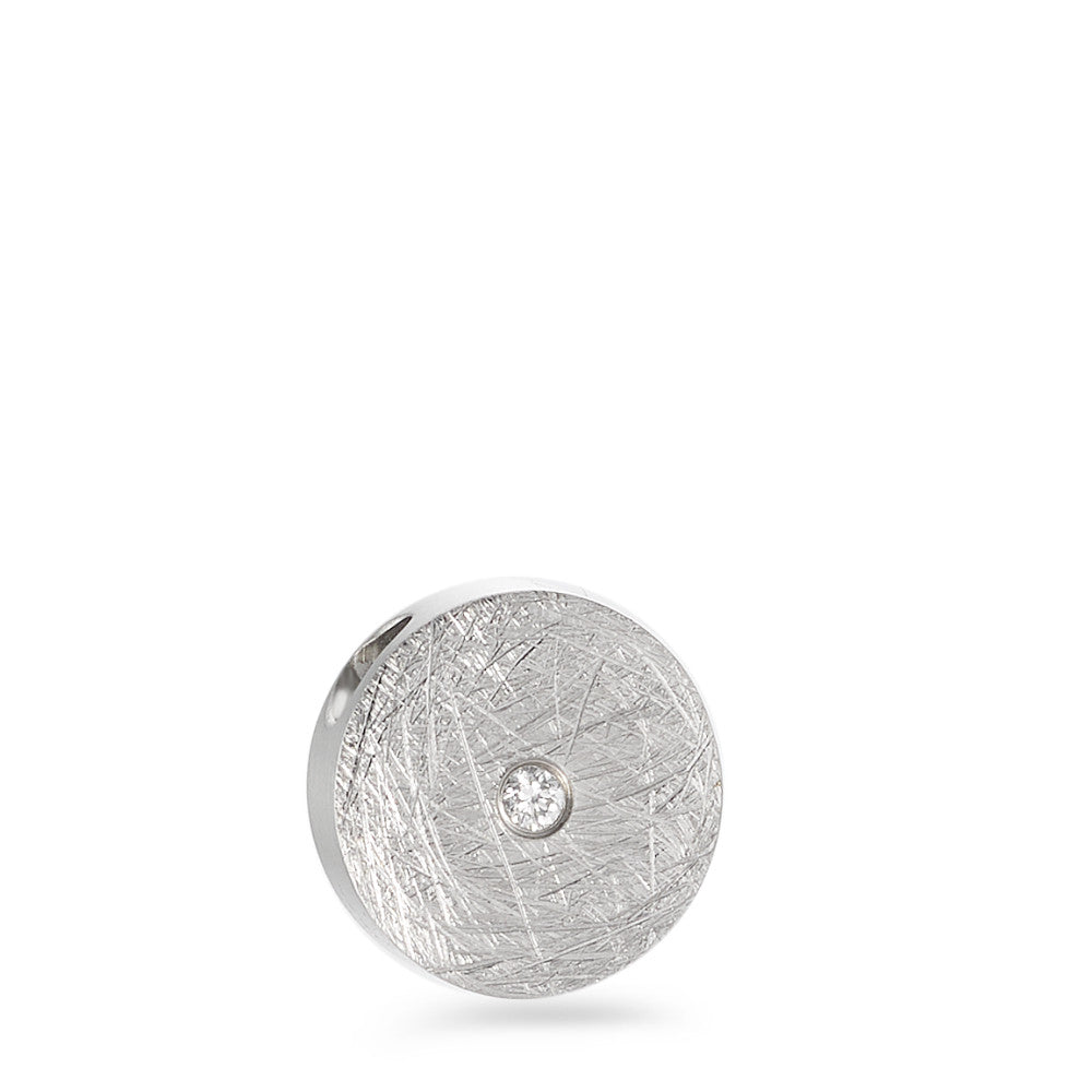 Colgante Acero inoxidable Diamante 0.02 ct, tw-si Ø10 mm