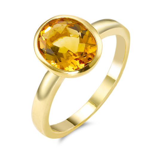 Anillo de dedo 750/oro amarillo de 18 quilates Citrino