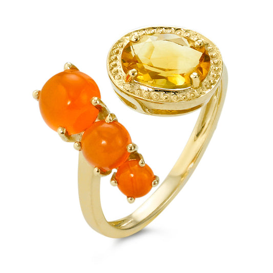 Anillo de dedo Oro amarillo de 375/9K Citrino