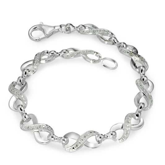 Pulsera Plata Circonita 19 cm