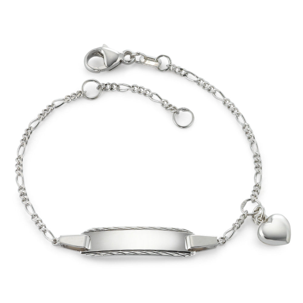 Pulsera grabada Plata 12-14 cm