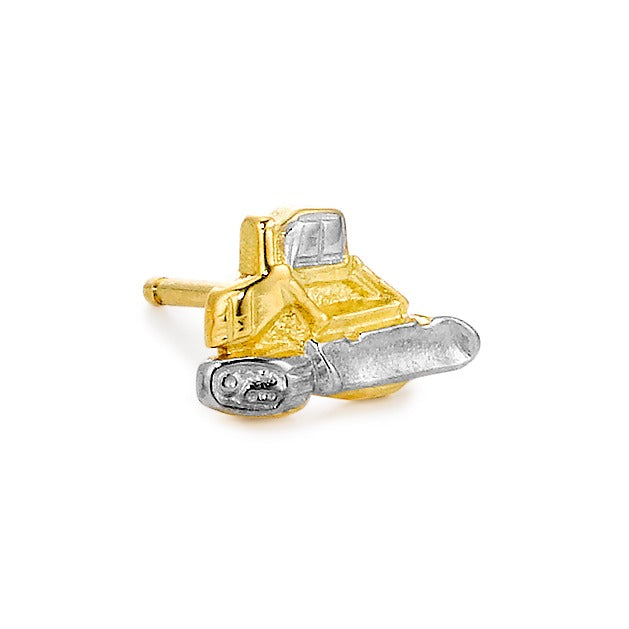 Pendientes 1ud 750/oro amarillo de 18 quilates Oruga trax