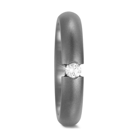 Anillo de pareja Titanio Diamante 0.10 ct, w-si