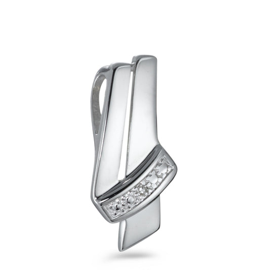 Colgante 750/oro blanco de 18 quilates Diamante 0.005 ct, w-si