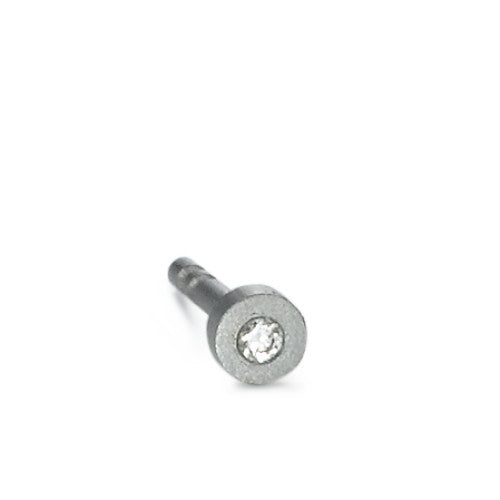 Pendientes 1ud Titanio Diamante 0.01 ct, w-si Ø3 mm