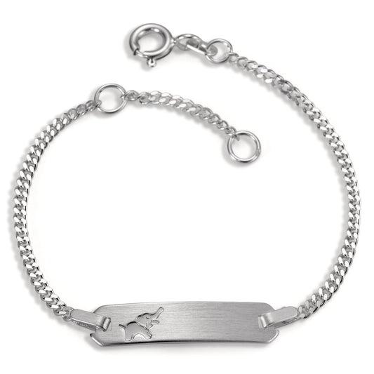 Pulsera grabada Plata Elefante 12-14 cm