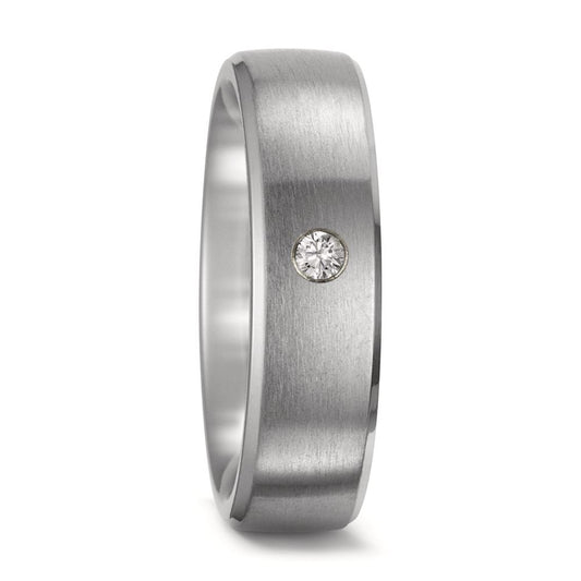 Anillo de pareja Titanio Diamante 0.03 ct, w-si