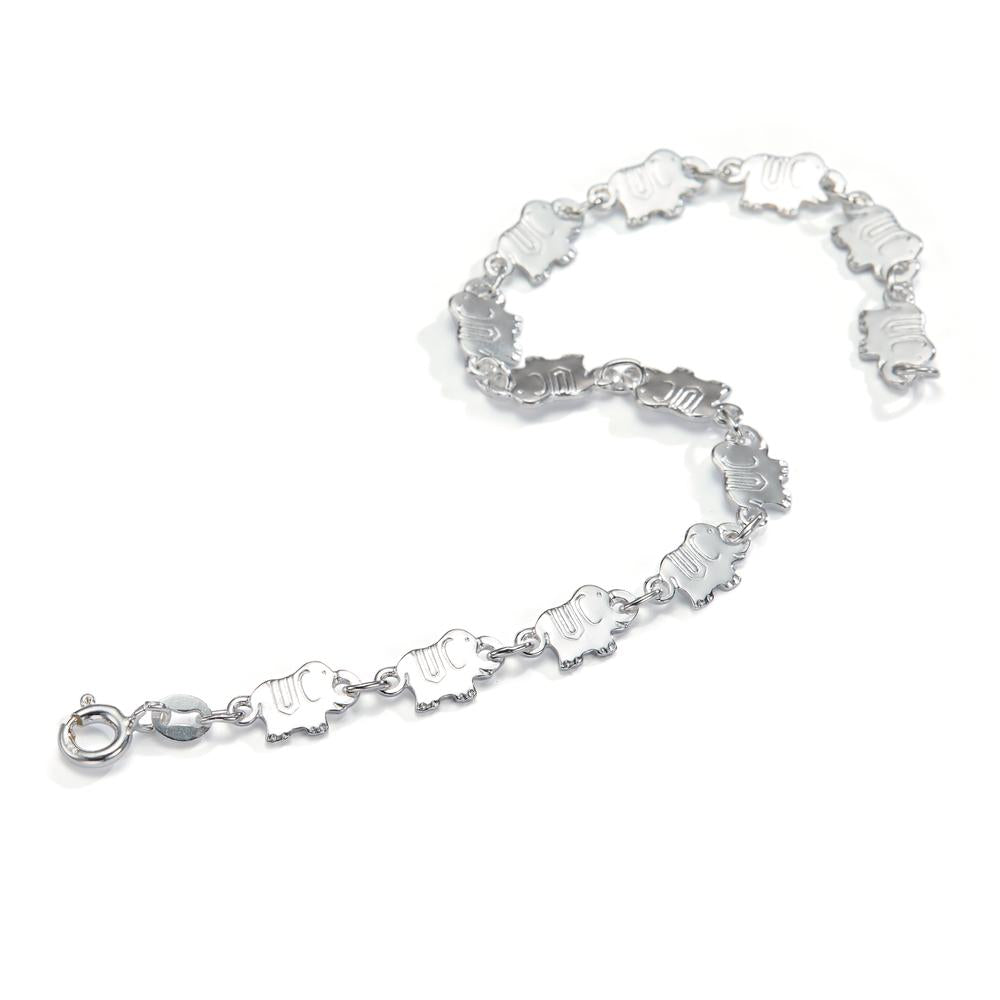 Pulsera Plata Elefante 17 cm