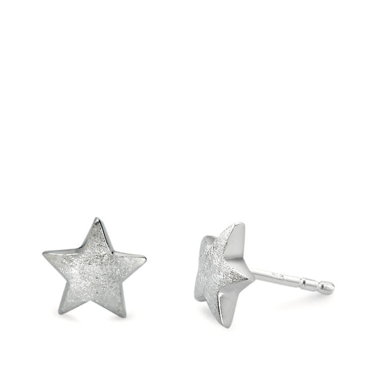 Pendientes Plata estrella Ø7 mm