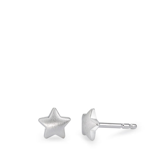 Pendientes Plata estrella Ø5 mm