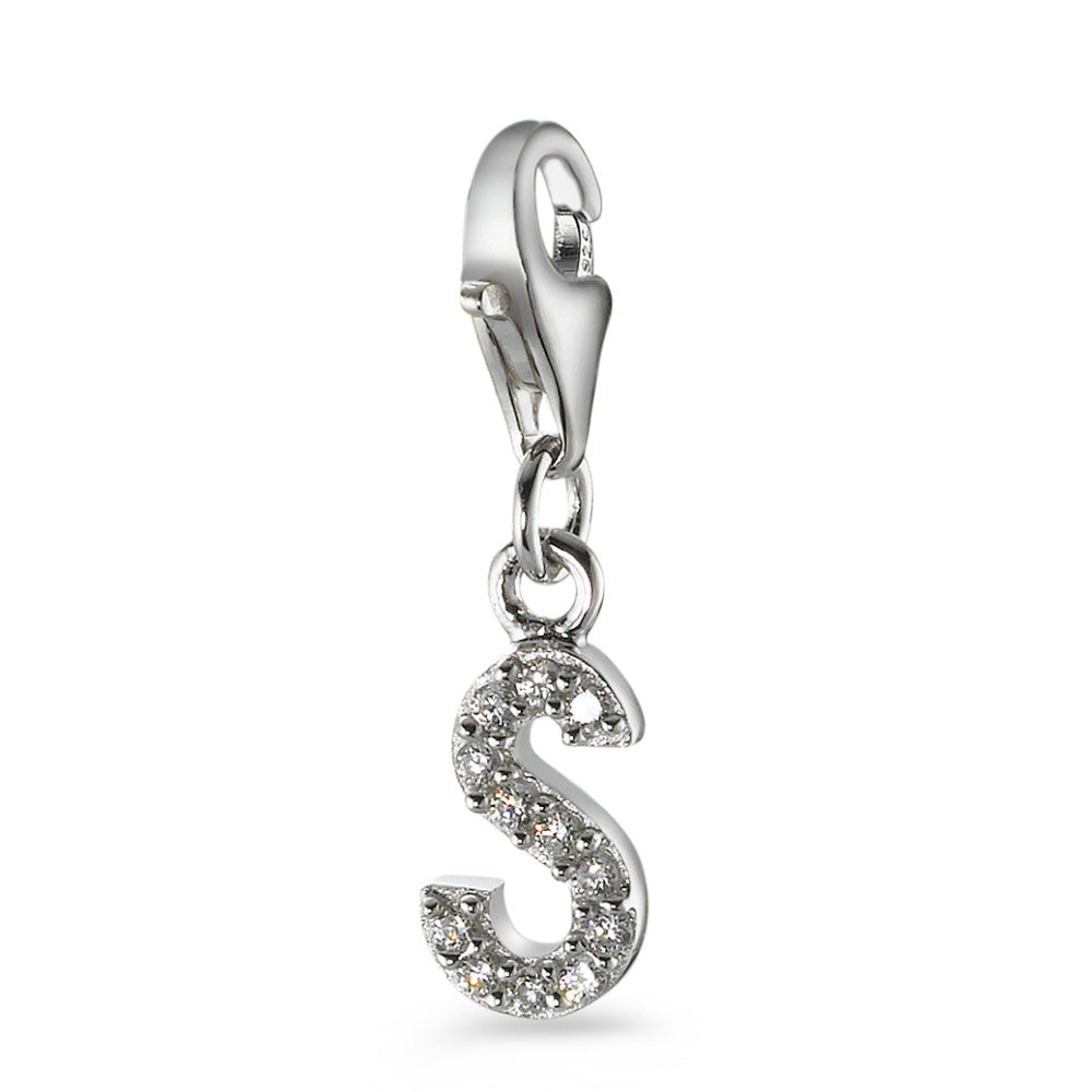 Charms Plata Circonita 4 piedras