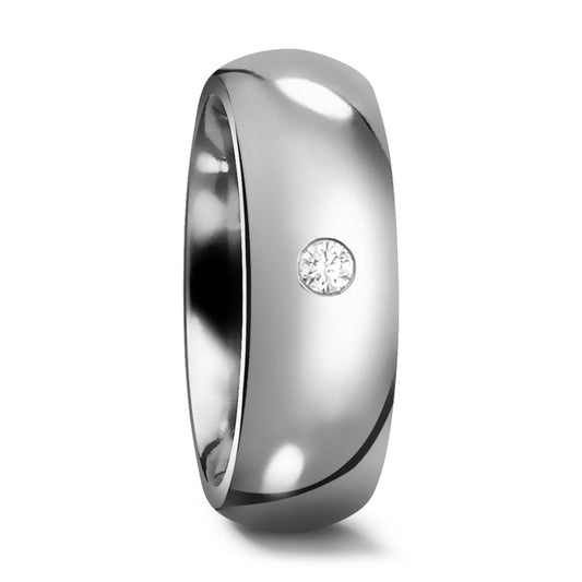 Anillo de pareja Titanio Diamante 0.03 ct, w-si