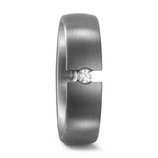 Anillo de pareja Titanio Diamante 0.05 ct, w-si