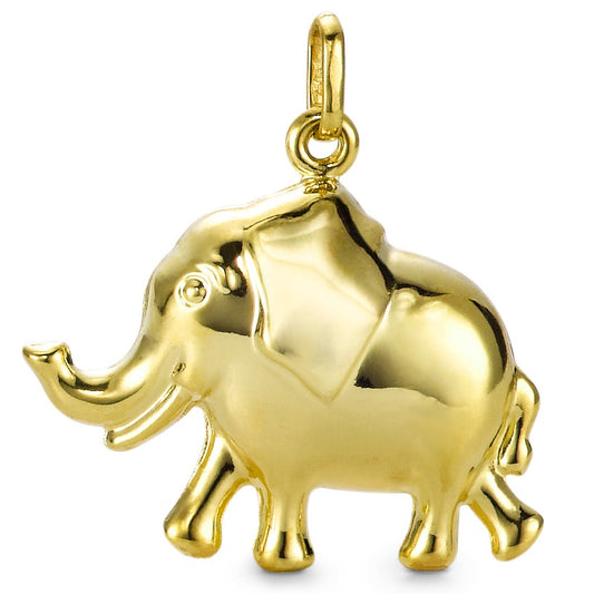 Colgante 750/oro amarillo de 18 quilates Elefante