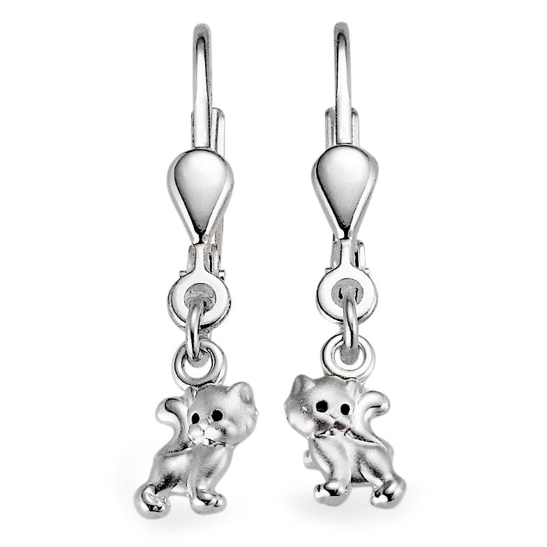 Pendientes Plata Gato