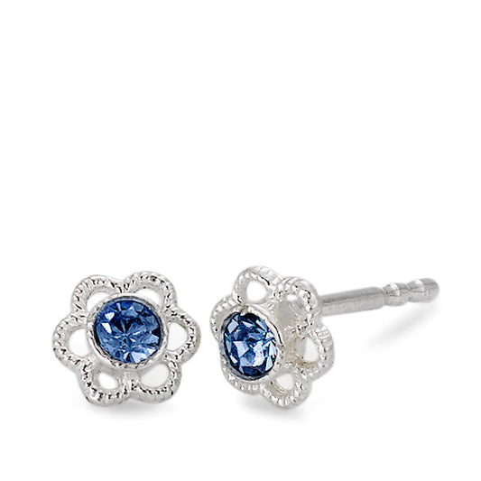 Pendientes Plata Flor