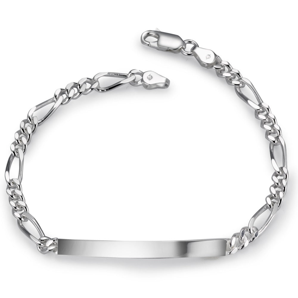 Pulsera grabada Plata 20 cm