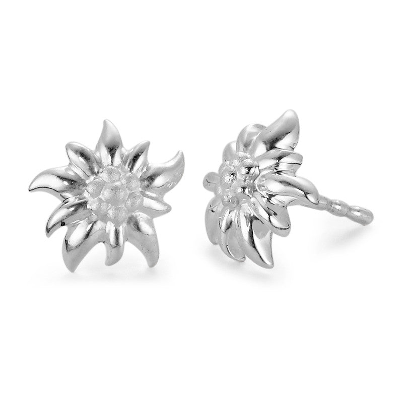 Pendientes Plata Edelweiss Ø9 mm