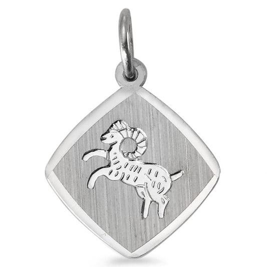 Colgante Plata Rodio plateado Signo, aries