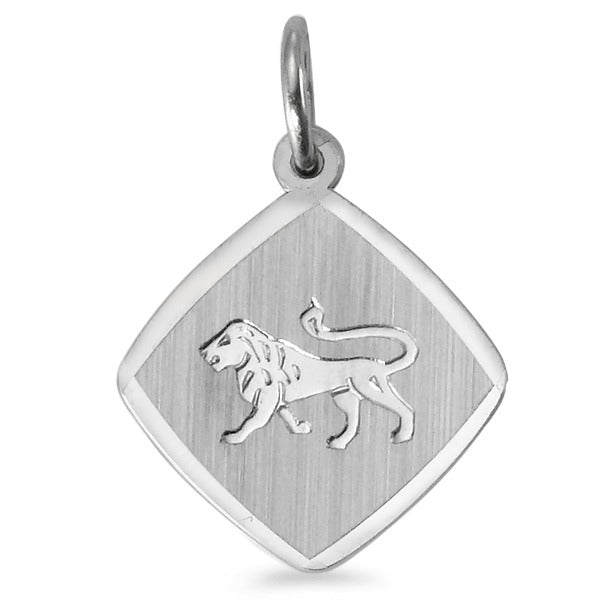 Colgante Plata Rodio plateado Signo leo