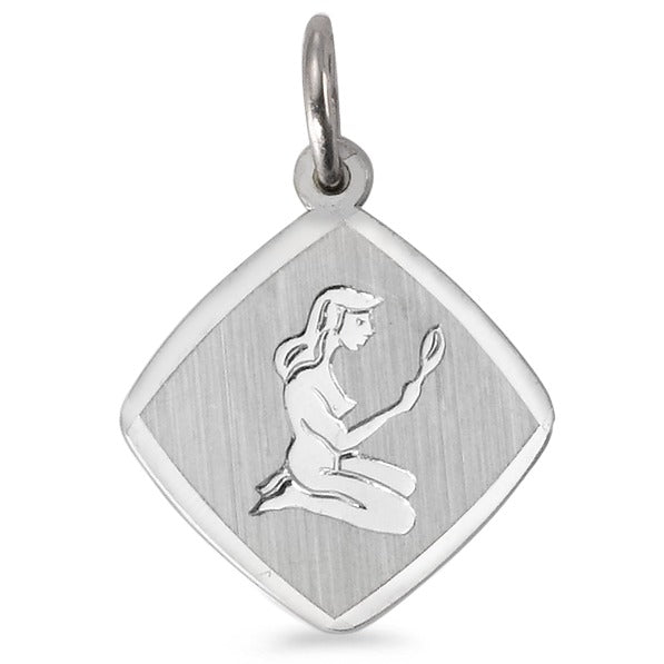 Colgante Plata Rodio plateado Signo virgo