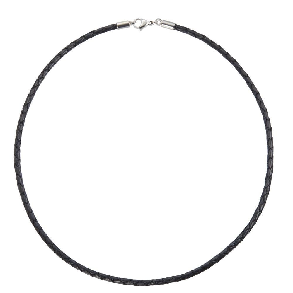 Collar Cuero, Acero inoxidable 42 cm Ø3 mm