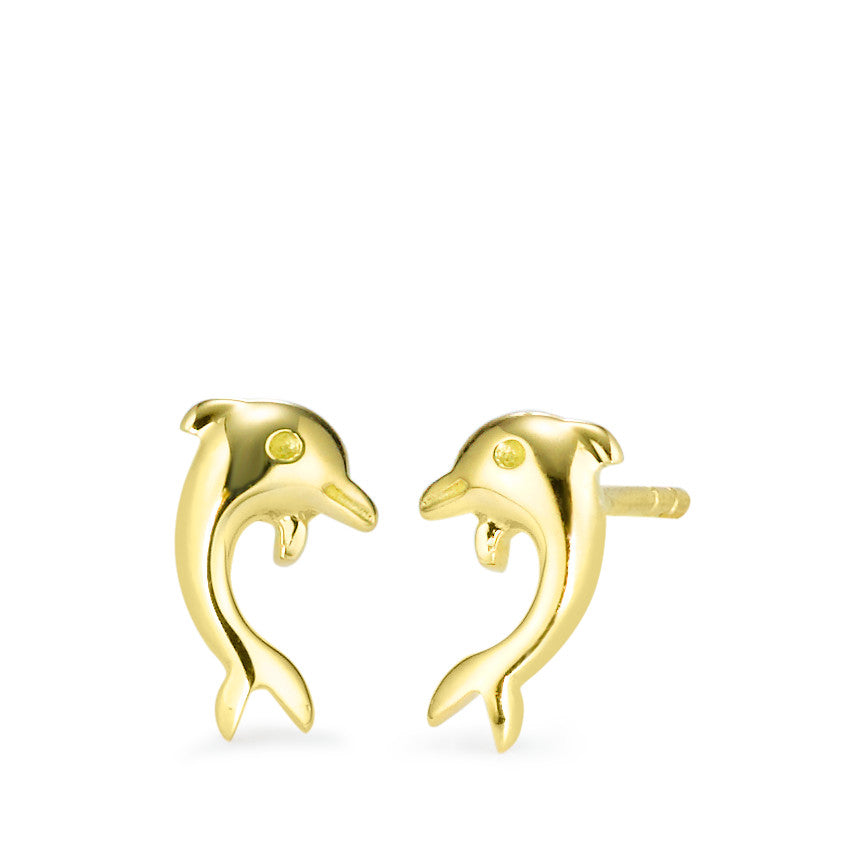 Pendientes Oro amarillo de 375/9K delfín