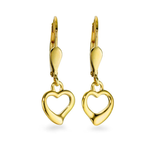 Pendientes 750/oro amarillo de 18 quilates Corazón