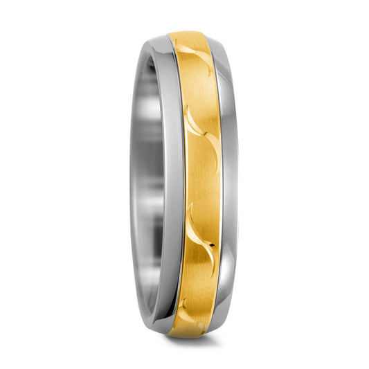 Anillo de pareja Titanio, Oro amarillo de 585/14 kt.