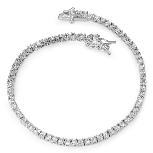 Pulsera Plata Circonita Rodio plateado 18 cm