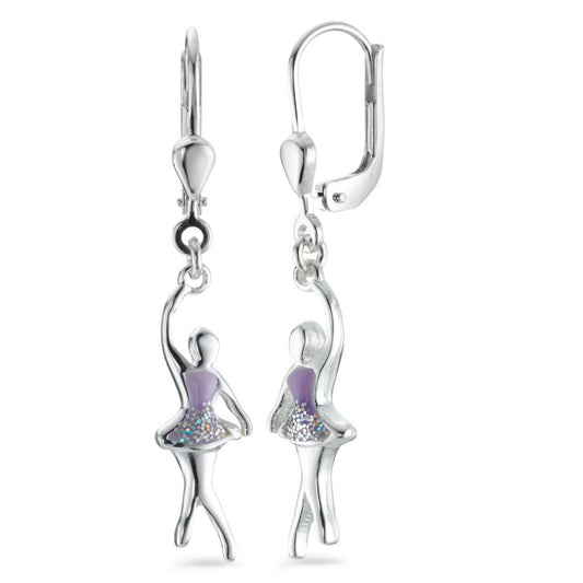 Pendientes Plata Pintado/lacado Ballet